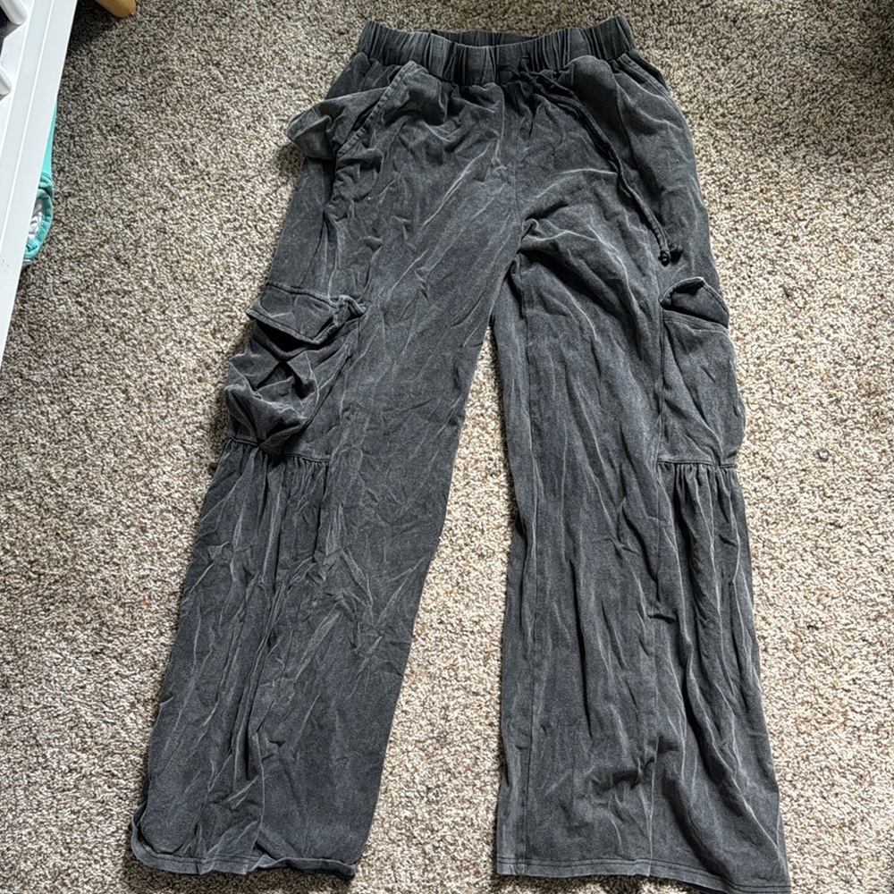 Gray Cargo Pants